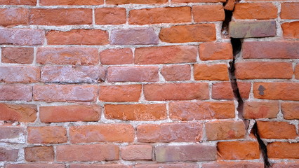 Obraz premium Brickwork on the wall of a building. Brick wall background image for your design