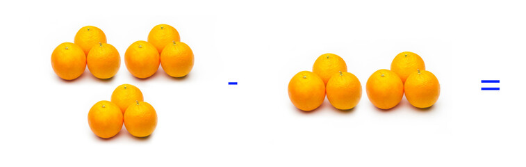 Simple math problems, subtraction problems, simple subtractions