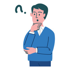 男性　疑問　感情