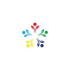 community logo template vector icon design