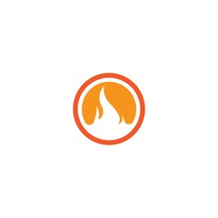 Flame logo template vector icon design