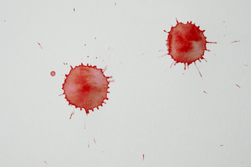 Blood splatters. Realistic bloody splatters for Halloween concept