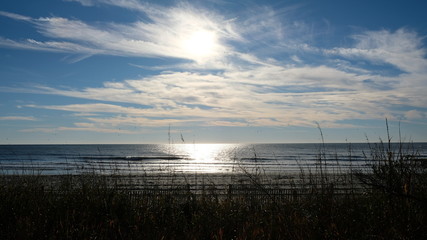 sunset over sand and sea 002