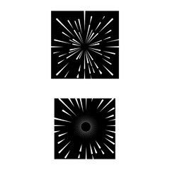 Obraz premium Fireworks Logo Template vector symbol