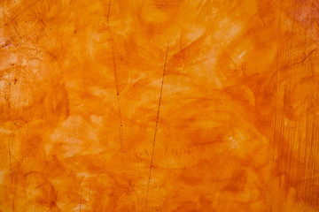 Textured wall brushed painted Background, Abstract Orange Oil Color.