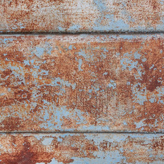 the texture of the rust