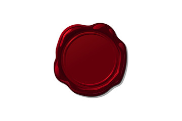 vector wax seal stamp shape