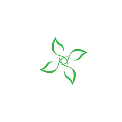 Fototapeta premium Vegan Logo Template vector symbol