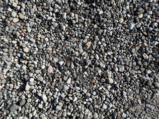 Gravel as landscape walking path surface