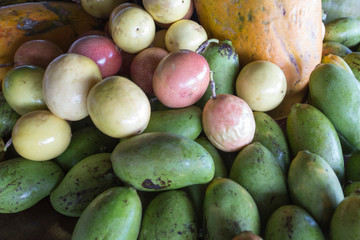 Tropical fruits picture