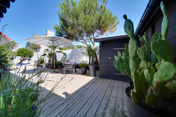 Terrasse exotique en normandie
