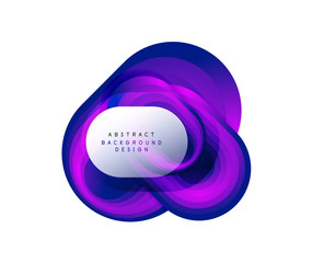 Vector abstract geometric bubble banner created with round shapes. Trendy simple button. Illustration For Wallpaper, Banner, Background, Card, Book Illustration, landing page