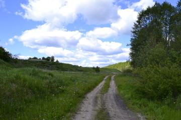 road in the field