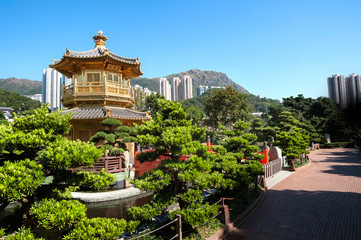 Golden Pagoda in Nan Lian Garden, Kowloon