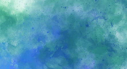Blue watercolor background for your design, watercolor background concept, vector.