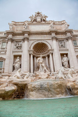 Fototapeta na wymiar Trevi Fountain Fontana di trevi, in Rome, Italy