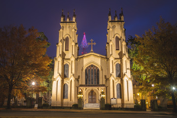 Fototapeta na wymiar Trinity Episcopal Cathedral in Columbia
