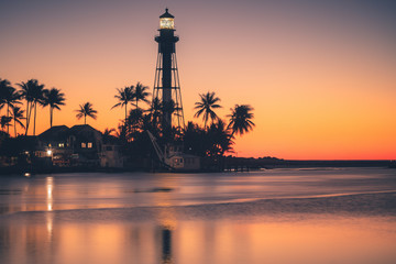 Hillsboro Inlet Lighthouse at sunrise - 312919814