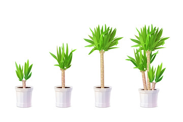 vector cartoon plants clip art