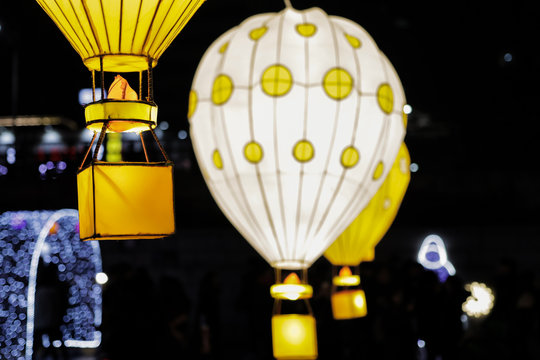 Seoul Cheonggyecheon Canal New Year Ballon Decoration 