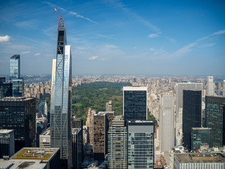 Fototapeta na wymiar Manhattan, New York City, United States : [ Central park, midtown Manhattan, Bethesda mall fountain panorama ]