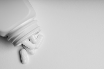 White color medicine for clean concept