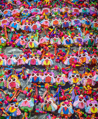 Fototapeta na wymiar colorful background with material birds
