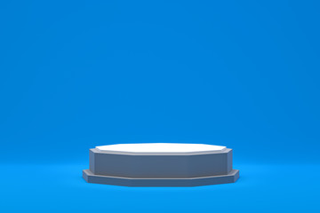 3d rendering,Podium minimal abstract background for cosmetic product presentation, Abstract geometric shape