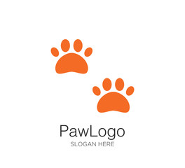 Fototapeta na wymiar paw vector logo design template