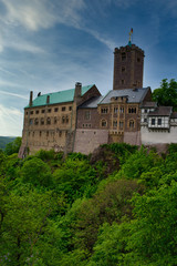 Fototapeta na wymiar Blick auf die Wartburg Eisenach Thüringen Deutschland
