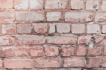 Old brick wall in the house as an abstract background