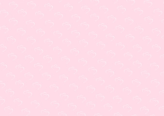 Pink background with white hearts