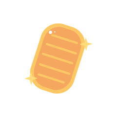 gold ornament medal bright icon