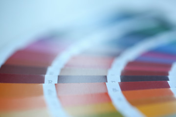 Color print of pantone statistics offset