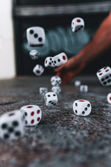 dice and cards