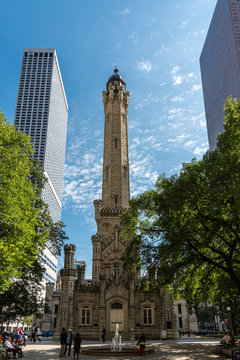 Old Water Tower in Chicago Illinois
