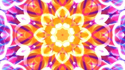 Fototapeta na wymiar Kaleidoscope Mandala Art Design Abstract Background