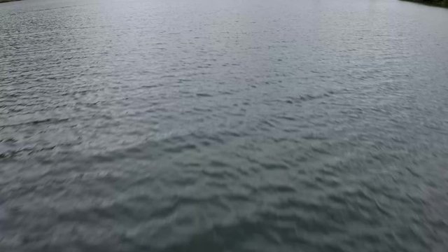 lake Pearson New Zealand, amazing lake in New Zealand, aerial drone view, 