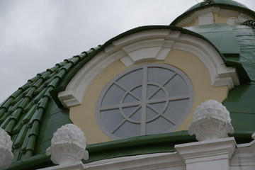 sculptures and decorative elements on the facade of buildings