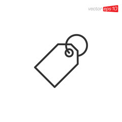 Price Tag Label Icon Design Vector