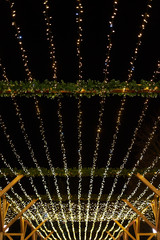 Light Instalation on a night Market in Vigo