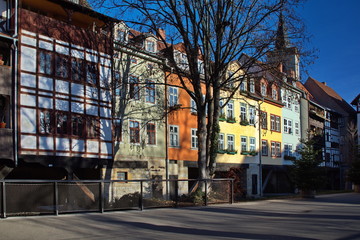 Fototapeta na wymiar Krämerbrückenhäuser in Erfurt