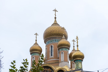 St. Nicholas Russian Church, Russian Orthodox church located in central Bucharest, Romania, just...
