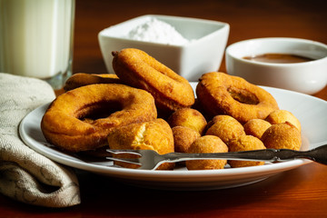 donuts on a plate