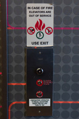 Firefighters equipment in case of fire