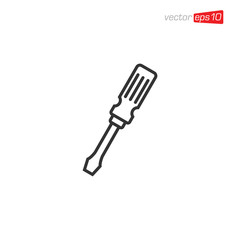 Screwdriver Icon Design Illustration