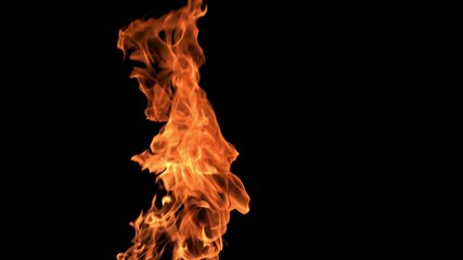 Flames of fire twisting and twirling upwards - Powered by Adobe