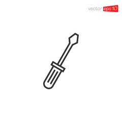 Screwdriver Icon Design Illustration