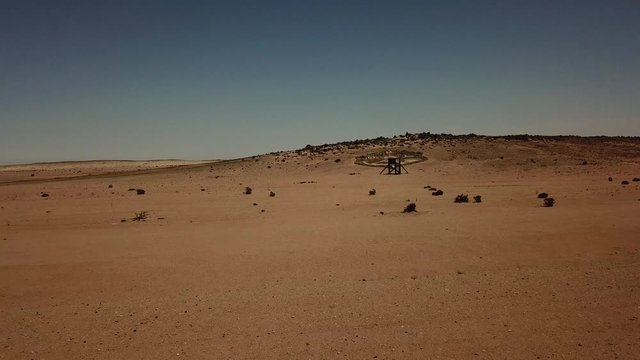 4K aerial drone video of Regimental Badges National Monument, made by soldiers of Second Durban Light Infantry and Transvaal Scottish Regiment during WW1 in German South-West Africa, presently Namibia
