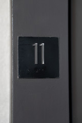 Number 11 on an Elevator
